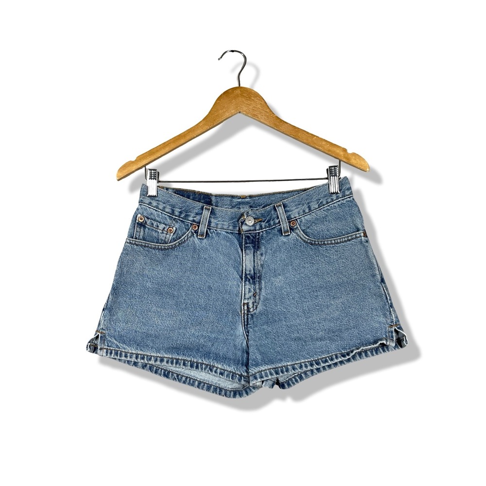 Levi's Denim Shorts Womens 9 Blue Vintage 90s High Rise Cut Off Aesthetic